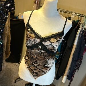 Cute cami snakeskin design. Size S